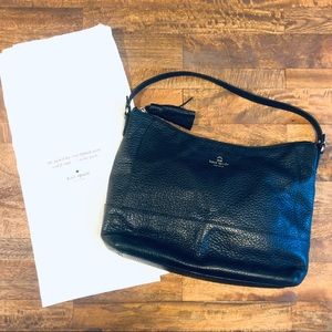 Kate Spade Black Pebbled Leather Shoulder Bag